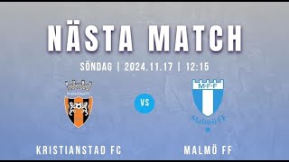 Kristianstad FC p2012  p2013 Malmö FF [upl. by Darees]