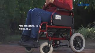 SILLA DE RUEDAS MOTORIZADA con plegado super compacto S1105PL [upl. by Durware]