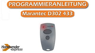 Wie programmiert man eine Fernbedienung Marantec D302 433 [upl. by Deanne]