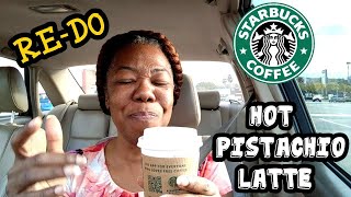 Starbucks Pistachio Latte Hot Review [upl. by Ffej]