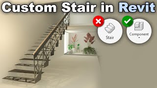 How to Model Stairs as a Component Family in Revit [upl. by Nydroj]