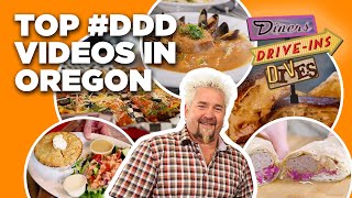 Top 5 DDD Videos in Oregon with Guy Fieri  Diners DriveIns and Dives  Food Network [upl. by Halimak]