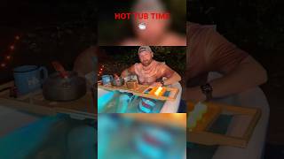 Hot Tub Hot Chocolate hottubbin campinggear joolca hottub relaxing [upl. by Kristo]