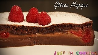 Recette de Gâteau Magique Chocolat Framboise [upl. by Liek521]