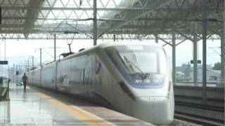 CRH040CRH1E Train NoD3113 Departing from Wenzhou South Station D3113次温州南発車 [upl. by Annahsirhc591]