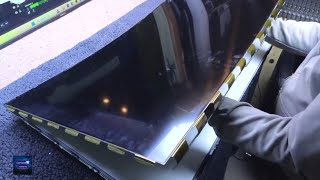 putting a straight screen in a curved tv  many issues [upl. by Winifred]