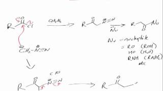 The ArndtEistert Reaction Reaction mechanism chemistry tutorial [upl. by Cordier]