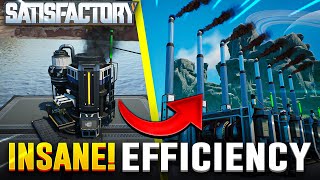 How to build an EFFICIENT Satisfactory Coal Generator Setup Satisfactory Update 7 [upl. by Heddi]