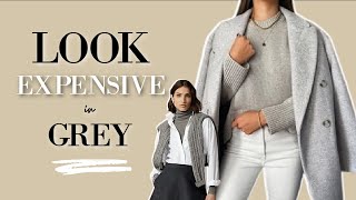 CLASSIC ways to wear GREY and Look EXPENSIVE  Classic Style [upl. by Yvaht]