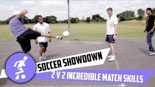 Soccer Show Down  Incredible match skills [upl. by Ahkihs]