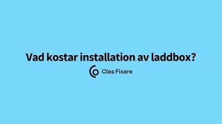 Vad kostar installation av laddbox [upl. by Nylsoj153]