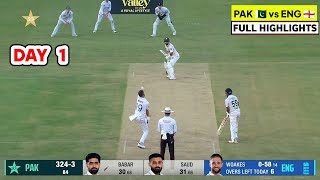 Pakistan vs England Day 1 Highlights 2024  PAK vs ENG 1st Test Day 1 Full Match Highlights 2024 [upl. by Lotsirhc194]