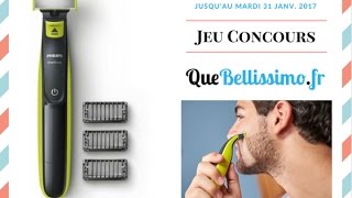 Janv 2017 À gagner  Un rasoir électrique Philips OneBlade QP252020 [upl. by Cul]