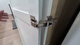 TamBee 175 Degree Hinges Frameless Cabinet Doors Hinges Concealed Hydraulic Adjustable Mounting Hing [upl. by Learsi642]