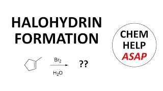 halonium ion reactions with water and alcohols [upl. by Simdars]