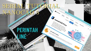 tutorial nanocad perintah line [upl. by Eidnarb]