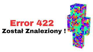 Error 422 Minecraft Horror Error Version  Postać Error 422 znaleziona [upl. by Farrel]