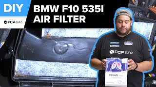 BMW 535i Cabin Air Filter Replacement DIY 20102016 BMW F10 5Series 535i 550i M5 [upl. by Tnilk190]