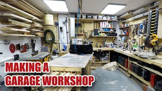 Timelapse in 12 mins  making my GARAGE WORKSHOP [upl. by Pilar]