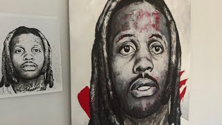 Lil Durk Painting [upl. by Crescin]