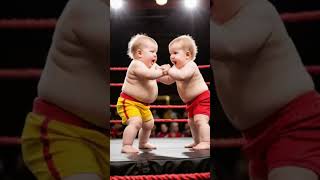 Tiny Titans The Giggle Showdown of Chubby Wrestlers [upl. by Leonhard]