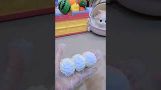 🍞 Triple Sweetness Round Breads with Blue Cream Magic 💙✨ asmr squishyfun fun food squishy [upl. by Ettelrac476]