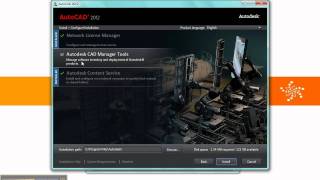 Demo Installing AutoCAD 2012  Part 1 [upl. by Primaveras]