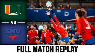 Miami vs SMU Full Match Replay  2024 ACC Volleyball [upl. by Inafets]