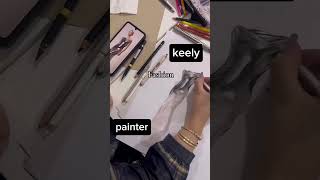 Fashion art keely artandcraft keeley drawing painting artist [upl. by Jaffe]