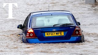 Major incident declared in Wales as Storm Bert causes widespread flooding [upl. by Kcirret]