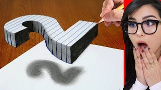 How To Draw 3D ART illusion On Paper [upl. by Arel]