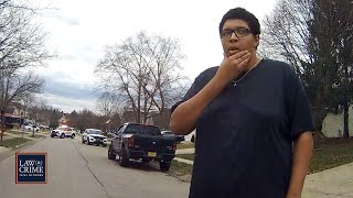 Heavily Armed Cops Visit Teen Gamer Who Butt Dialed 911 — Full Bodycam [upl. by Hershel]