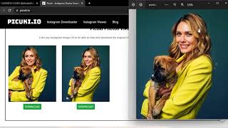 How to download ELIZABETH OLSEN Instagram photos  Picukiio [upl. by Bitthia623]