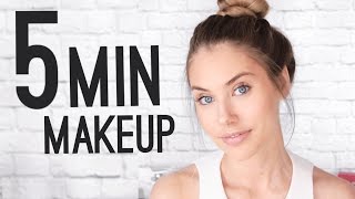 QUICK amp EASY 5 MINUTE MAKEUP TUTORIAL [upl. by Airla]