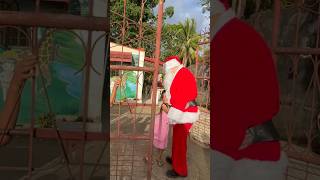 🇵🇭Filipino Santa surprising kids at an orphanage❤️ filipinoyoutuber viral orphanchild joy [upl. by Ynohtnanhoj]