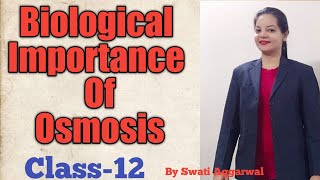 Biological importance of Osmosis L19 solutions class12 [upl. by Eylrahc]