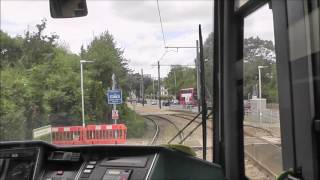 London Tramlink Cab Ride  Elmers End to West Croydon [upl. by Retrak115]