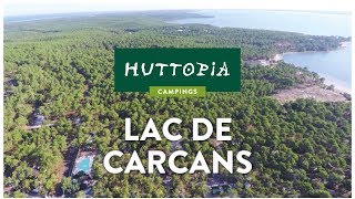 Camping Huttopia Lac de Carcans  Visite virtuelle en Gironde [upl. by Dyolf]