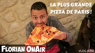 La plus grande PIZZA de Paris  VLOG 246 [upl. by Devon]