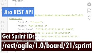 Jira REST API  Find Sprint IDs easily [upl. by Nyladam]