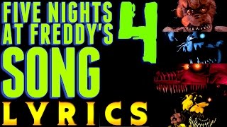 FIVE NIGHTS AT FREDDYS 4 SONG quotBringing Us Homequot Lyric Video FNAF 4 [upl. by Shir]