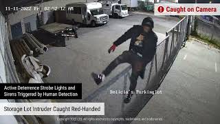 Storage Lot Intruder Caught RedHanded [upl. by Nitza]