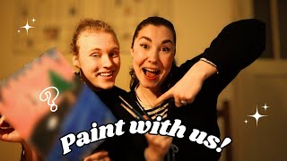 SCHILDER MET ONS  painting challenge ft my boyfriend  minne de boer [upl. by Eslehc263]