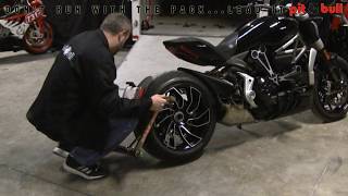 Using a Pit Bull Trailer Restraint on a Ducati with a large rear hub [upl. by Alic]