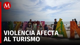 Turistas reprograman viajes a Mazatlán por violencia en Culiacán Sinaloa [upl. by Albina891]