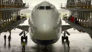 British Airways Boeing 747400 in DCheck [upl. by Ahilam]