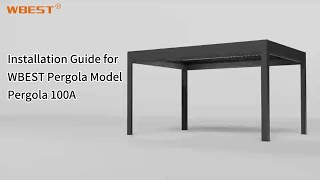 Installation Guide for Pergola [upl. by Ahsinar]