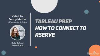 How to in Tableau Prep in 5 mins Connect to Rserve [upl. by Hayes]