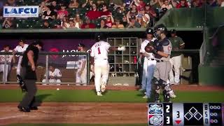 Lansing Lugnuts Cobie Vance hits home run vs Lake County 71721 [upl. by Malvia50]