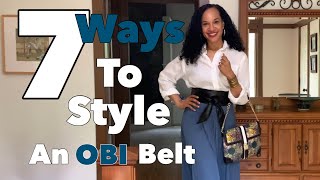 7 Ways to Style An Obi Belt  FUN WITH FASHION [upl. by Sundberg]